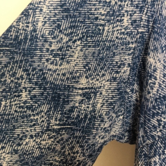 Boho blue white snap button shirt MOLLY & ISADOR - Picture 6 of 8